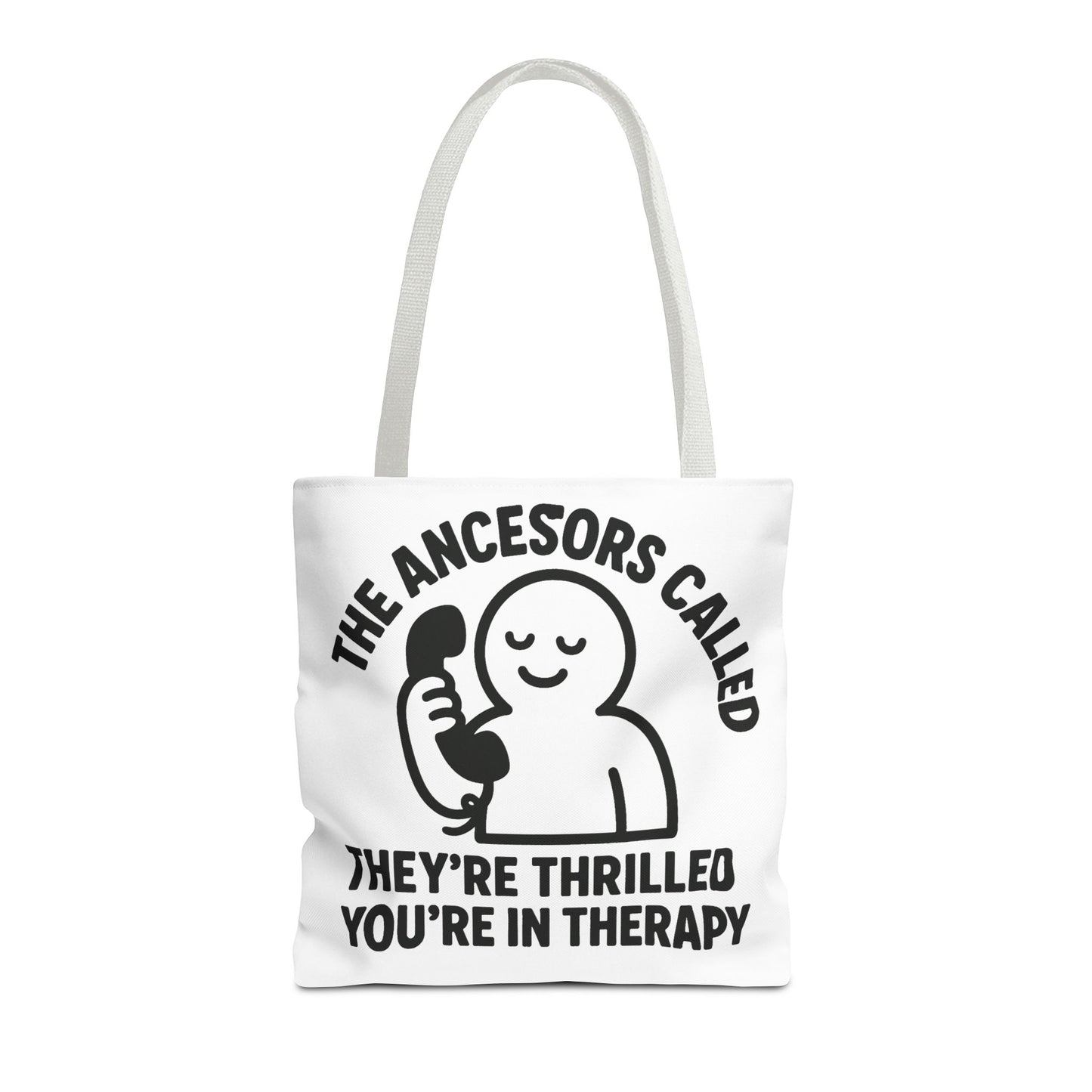 "The Ancestors are Thrilled" tote bag, Gym bag carryall