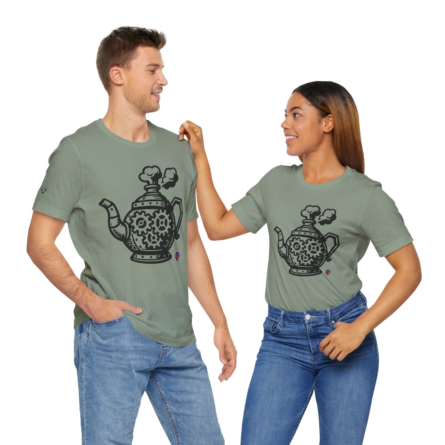 'Full Steam Teapot' by Organic Intelligence™ Unisex Tee, Casual Shirt, Cotton T-shirt