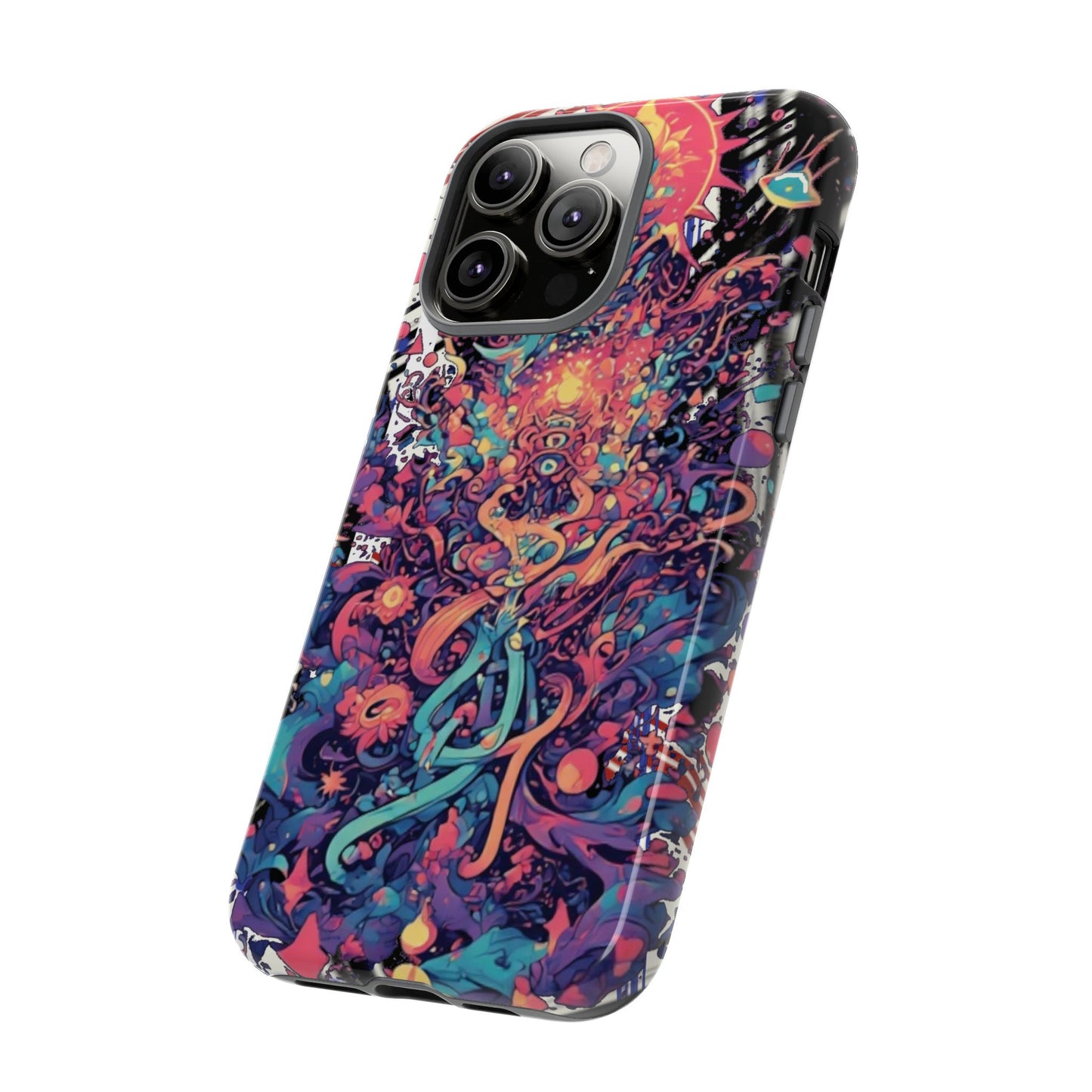 Colorful Phone Case, Unique Phone Cover, Tough Cases, Artistic Smartphone Protector, Gifts for Her