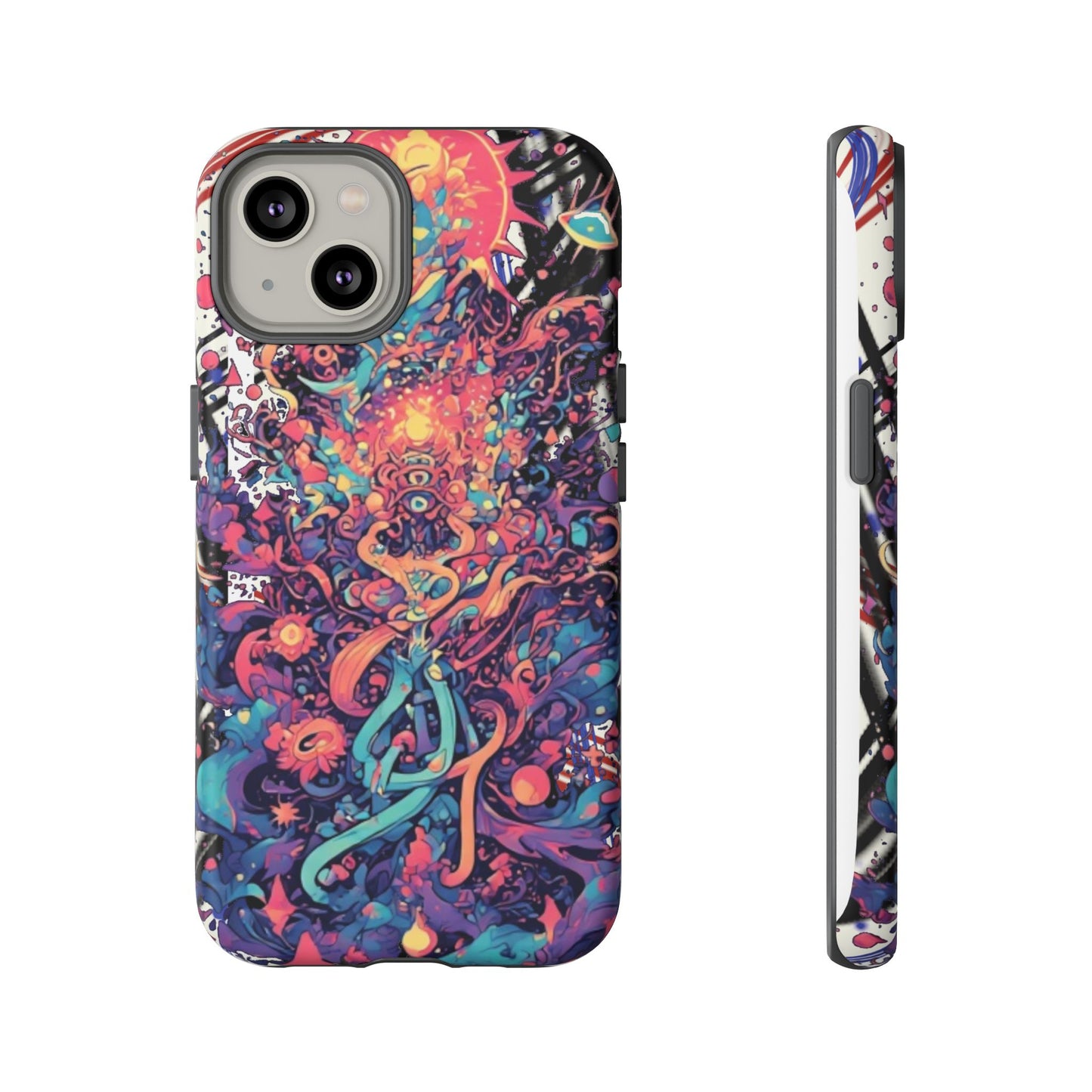 Colorful Phone Case, Unique Phone Cover, Tough Cases, Artistic Smartphone Protector, Gifts for Her