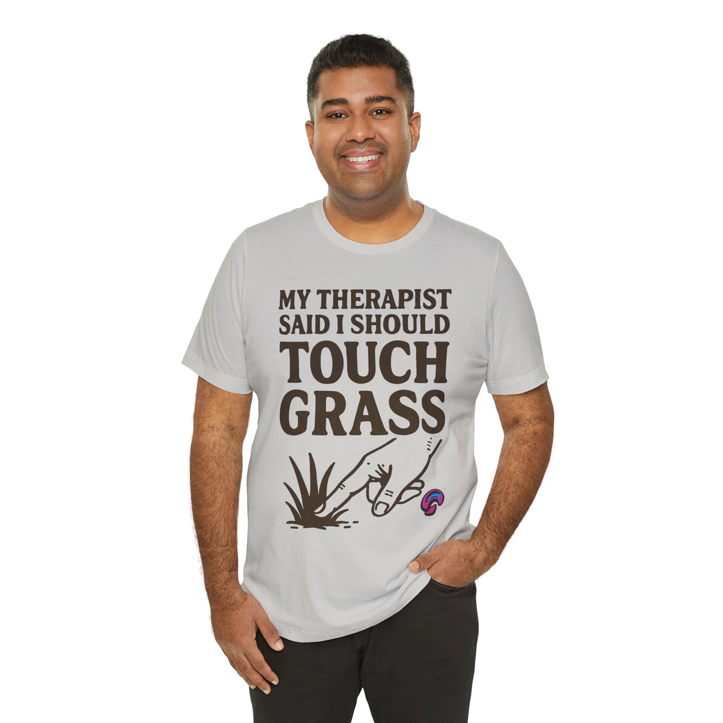 Touch Grass Tee – Sage Advice by Organic Intelligence™ Unisex Tee, Casual Shirt, Cotton T-shirt