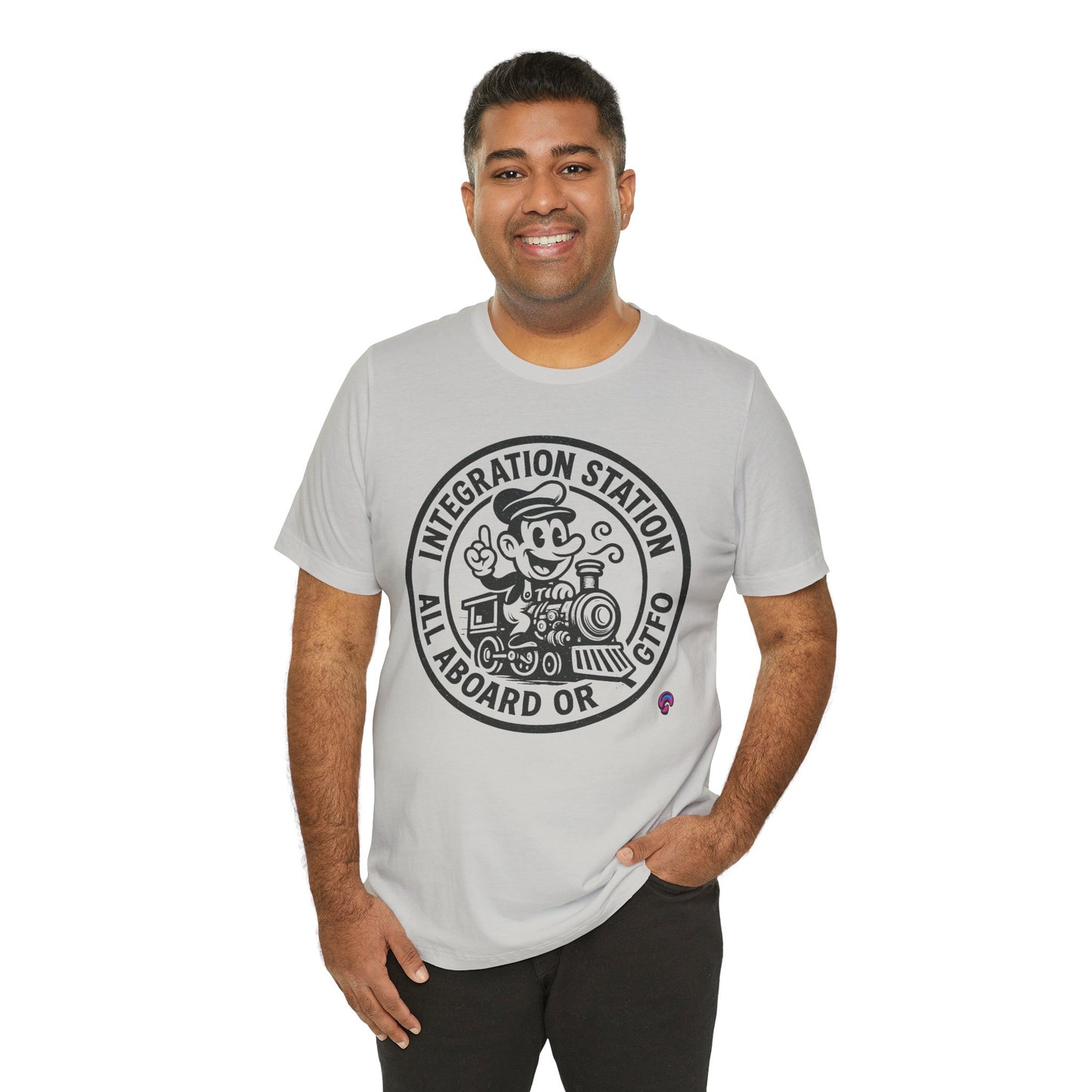 Integration Station Tee – All Aboard or GTFO by Organic Intelligence™ Unisex Tee, Casual Shirt, Cotton T-shirt