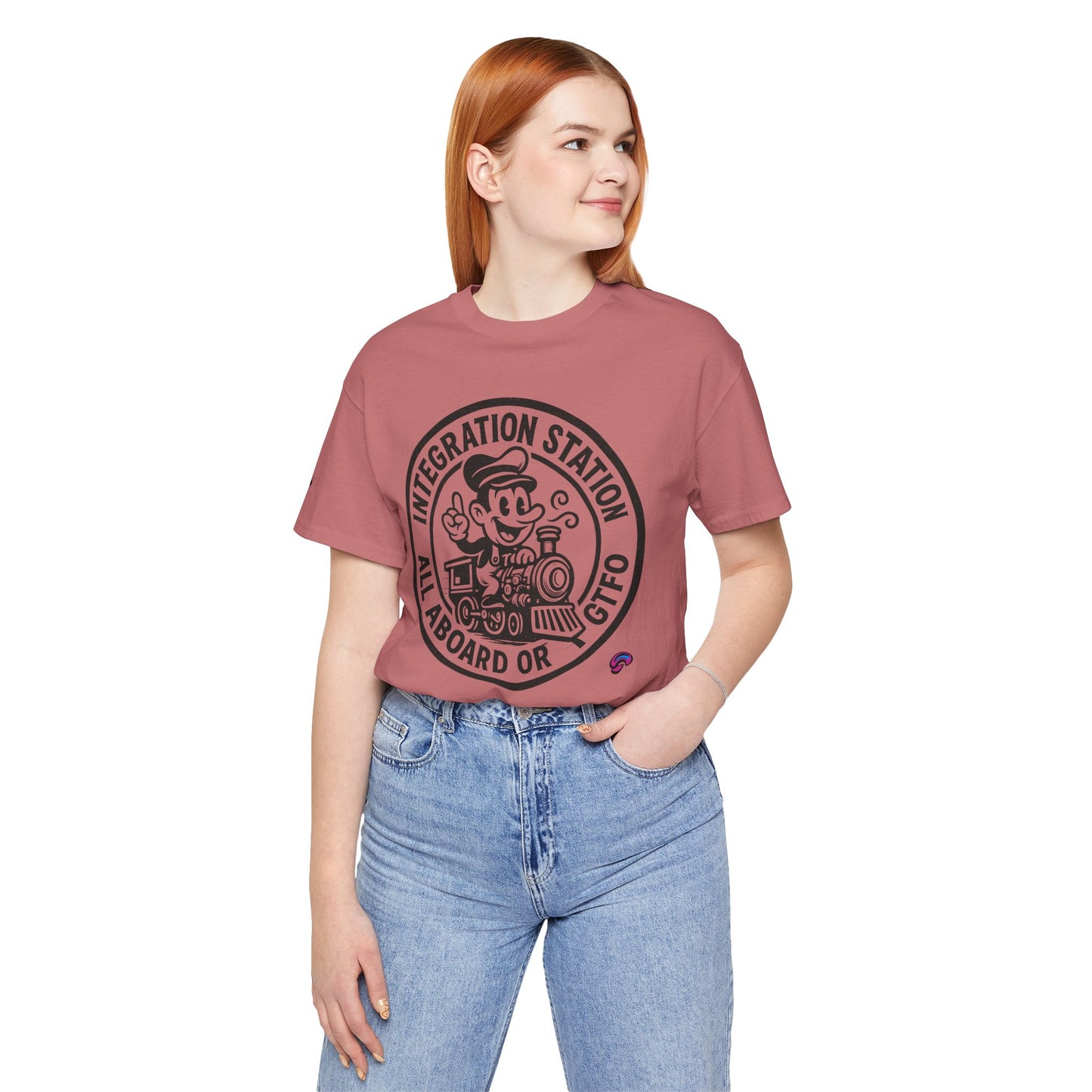 Integration Station Tee – All Aboard or GTFO by Organic Intelligence™ Unisex Tee, Casual Shirt, Cotton T-shirt