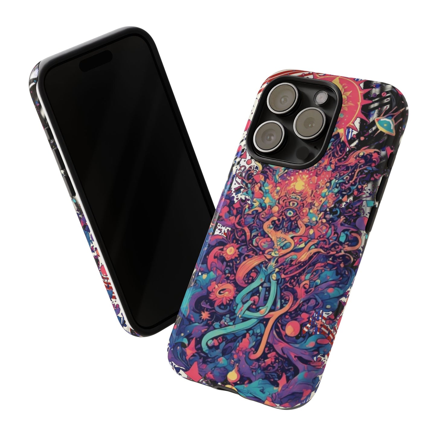 Colorful Phone Case, Unique Phone Cover, Tough Cases, Artistic Smartphone Protector, Gifts for Her
