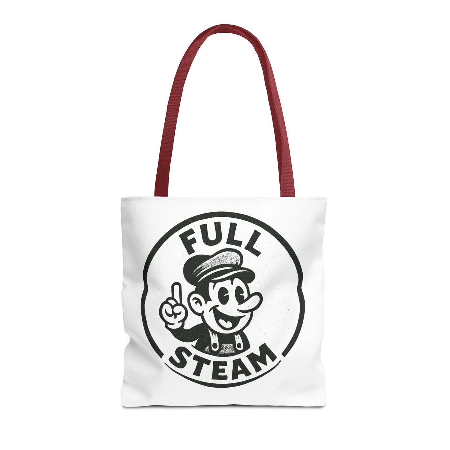 "Full Steam" Band Merch Tote Bag, Gym Carryall, Workout Bag, Reusable Shopping Tote, Eco-Friendly Reusable Bag, Challenge Every System Bag