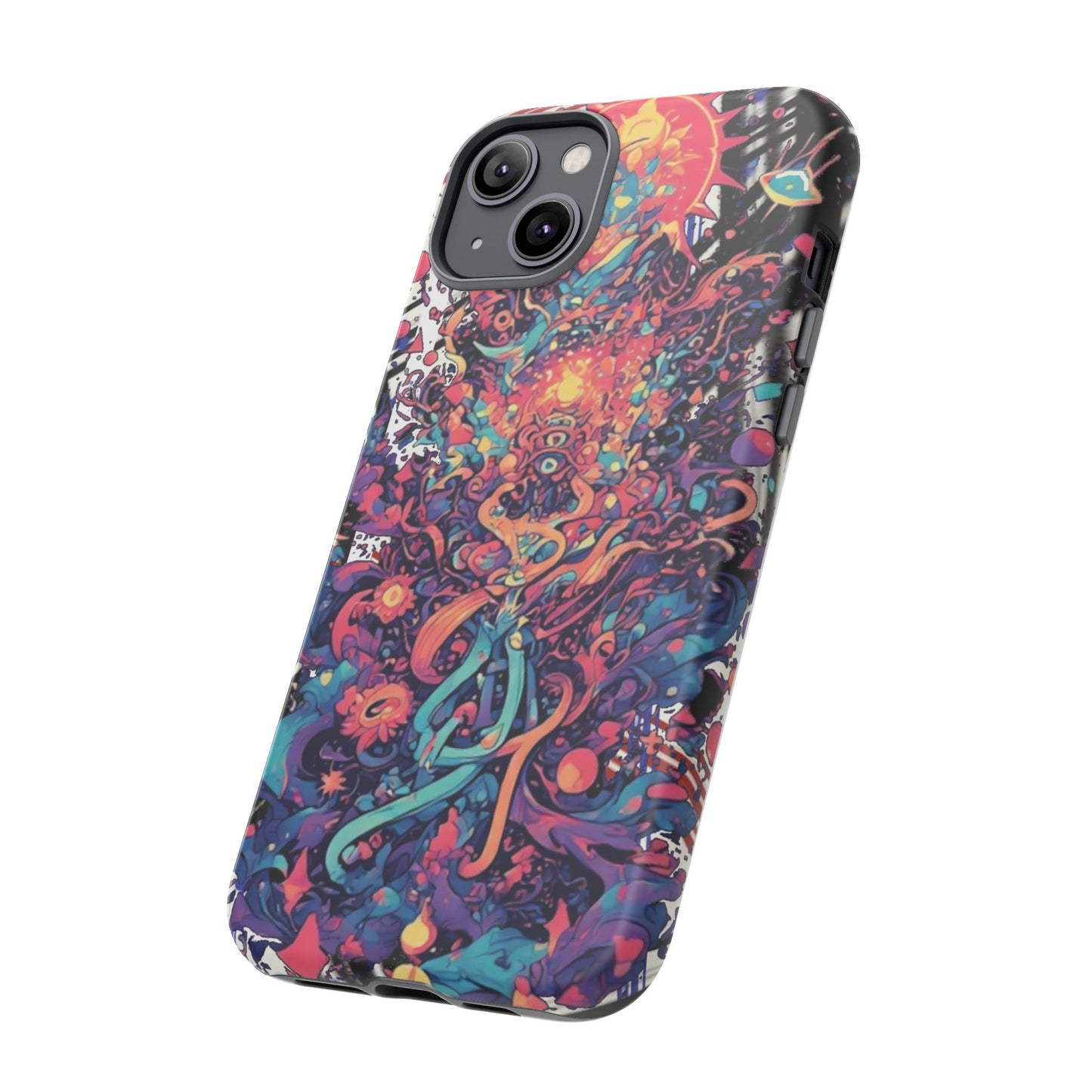 Colorful Phone Case, Unique Phone Cover, Tough Cases, Artistic Smartphone Protector, Gifts for Her