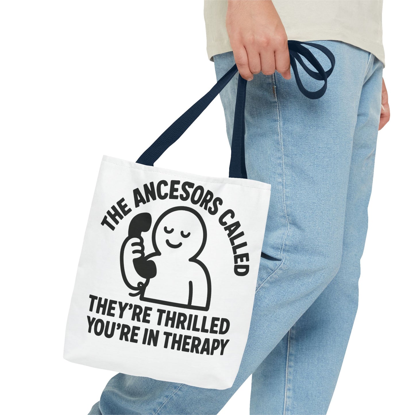 "The Ancestors are Thrilled" tote bag, Gym bag carryall