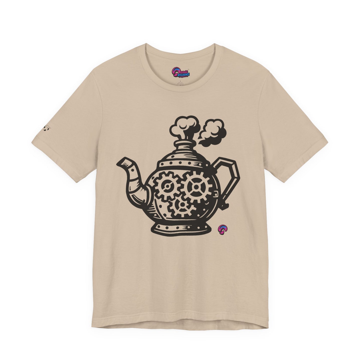 'Full Steam Teapot' by Organic Intelligence™ Unisex Tee, Casual Shirt, Cotton T-shirt