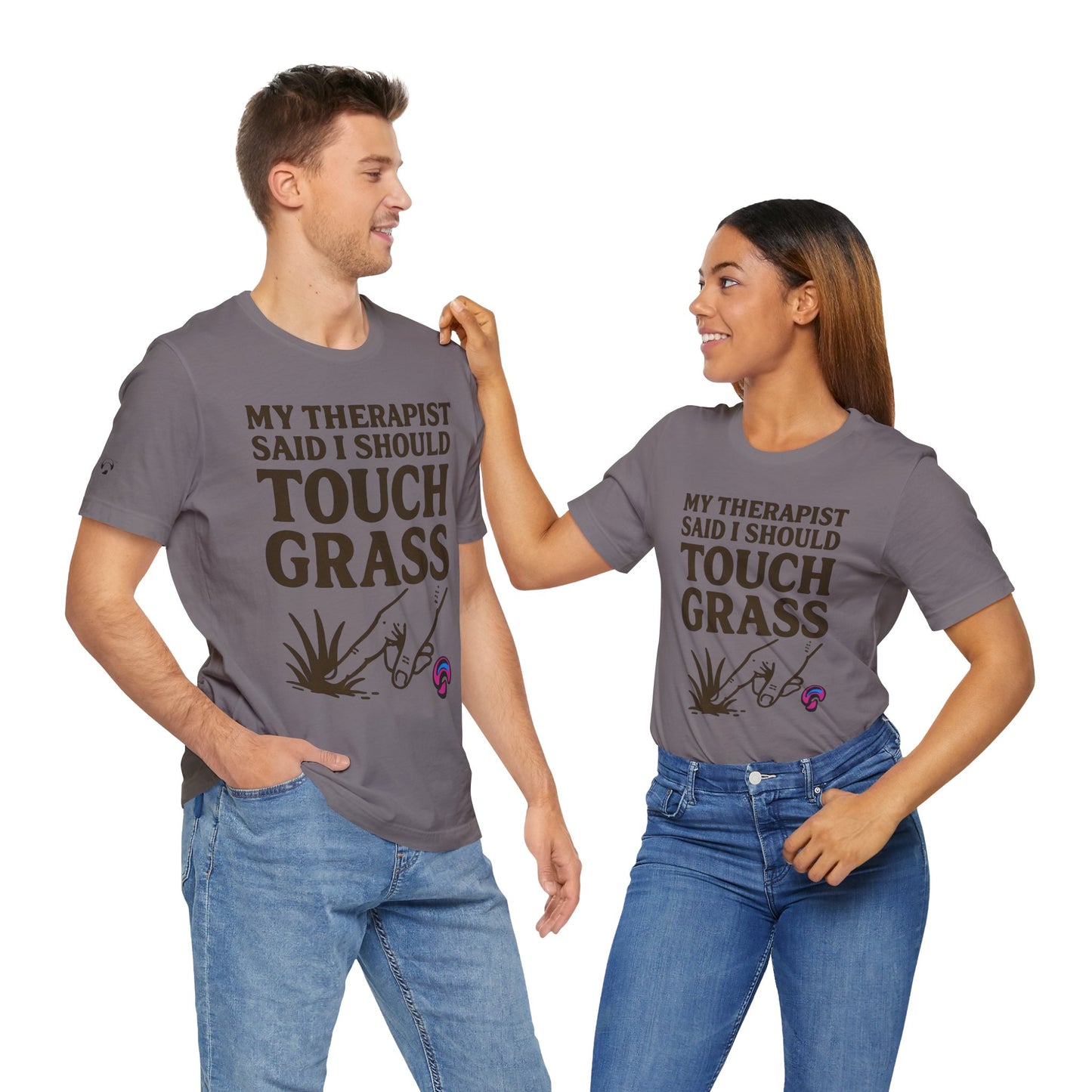 Touch Grass Tee – Sage Advice by Organic Intelligence™ Unisex Tee, Casual Shirt, Cotton T-shirt