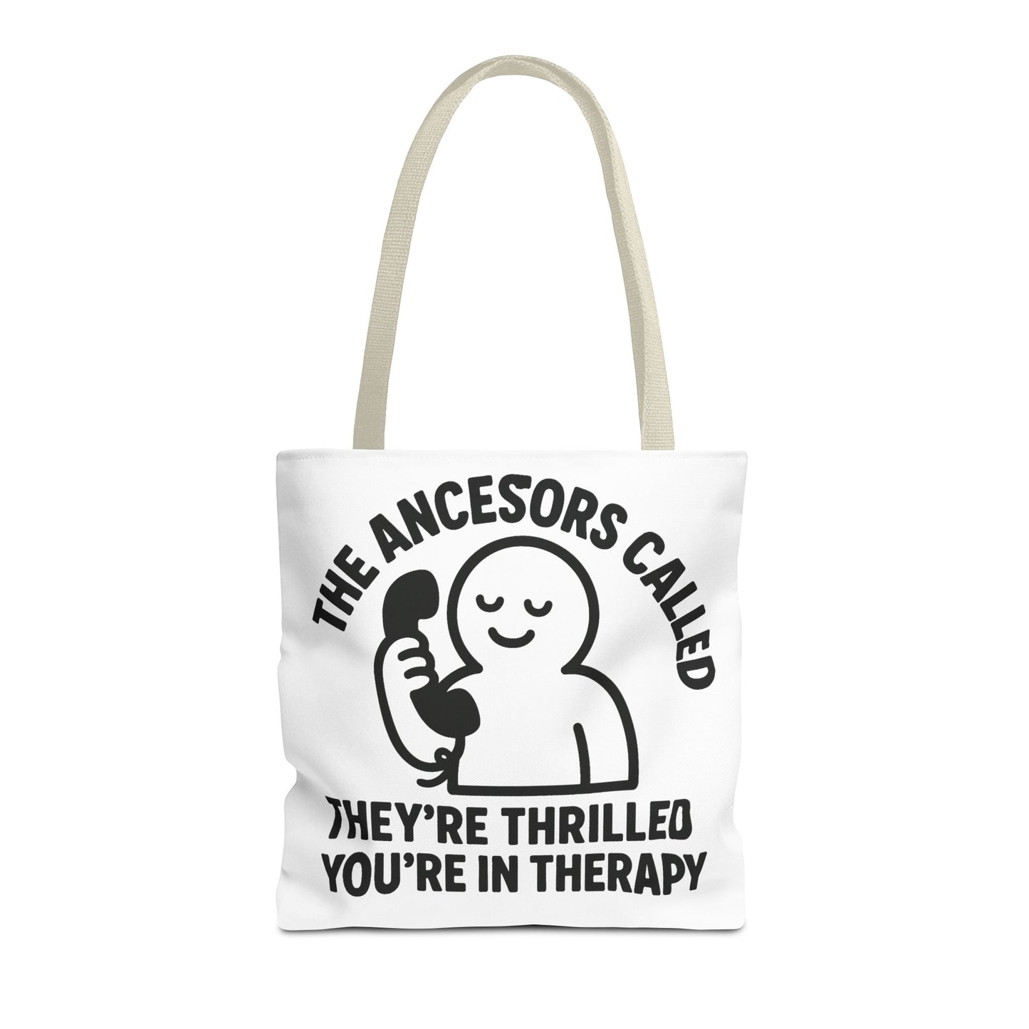 "The Ancestors are Thrilled" tote bag, Gym bag carryall