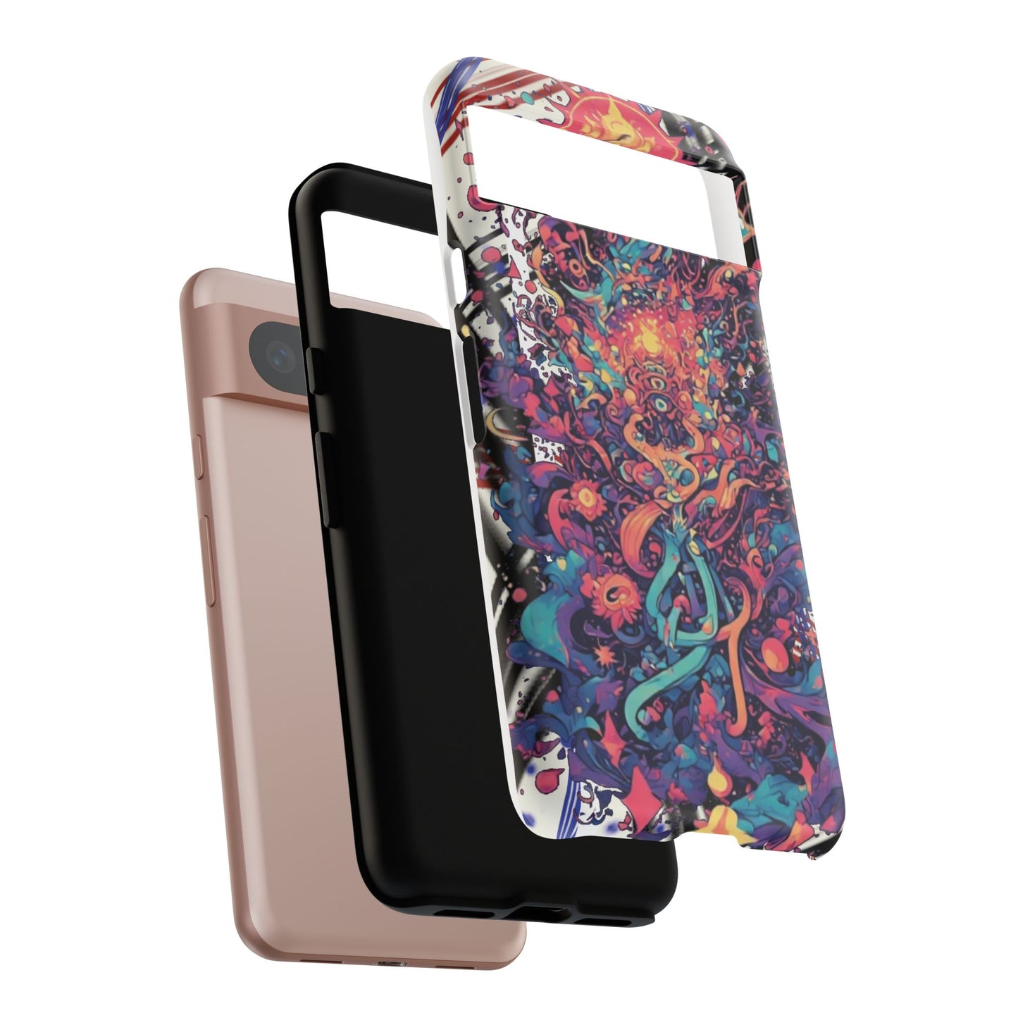 Colorful Phone Case, Unique Phone Cover, Tough Cases, Artistic Smartphone Protector, Gifts for Her