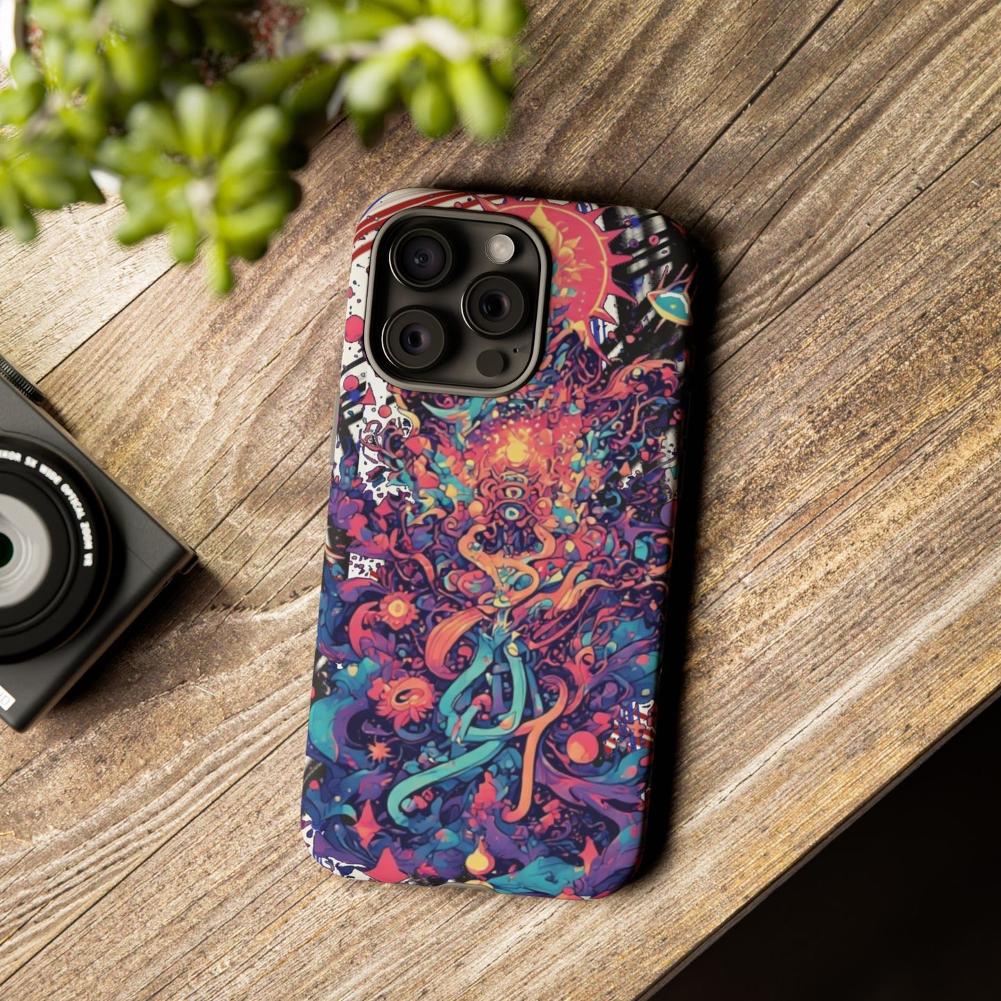 Colorful Phone Case, Unique Phone Cover, Tough Cases, Artistic Smartphone Protector, Gifts for Her