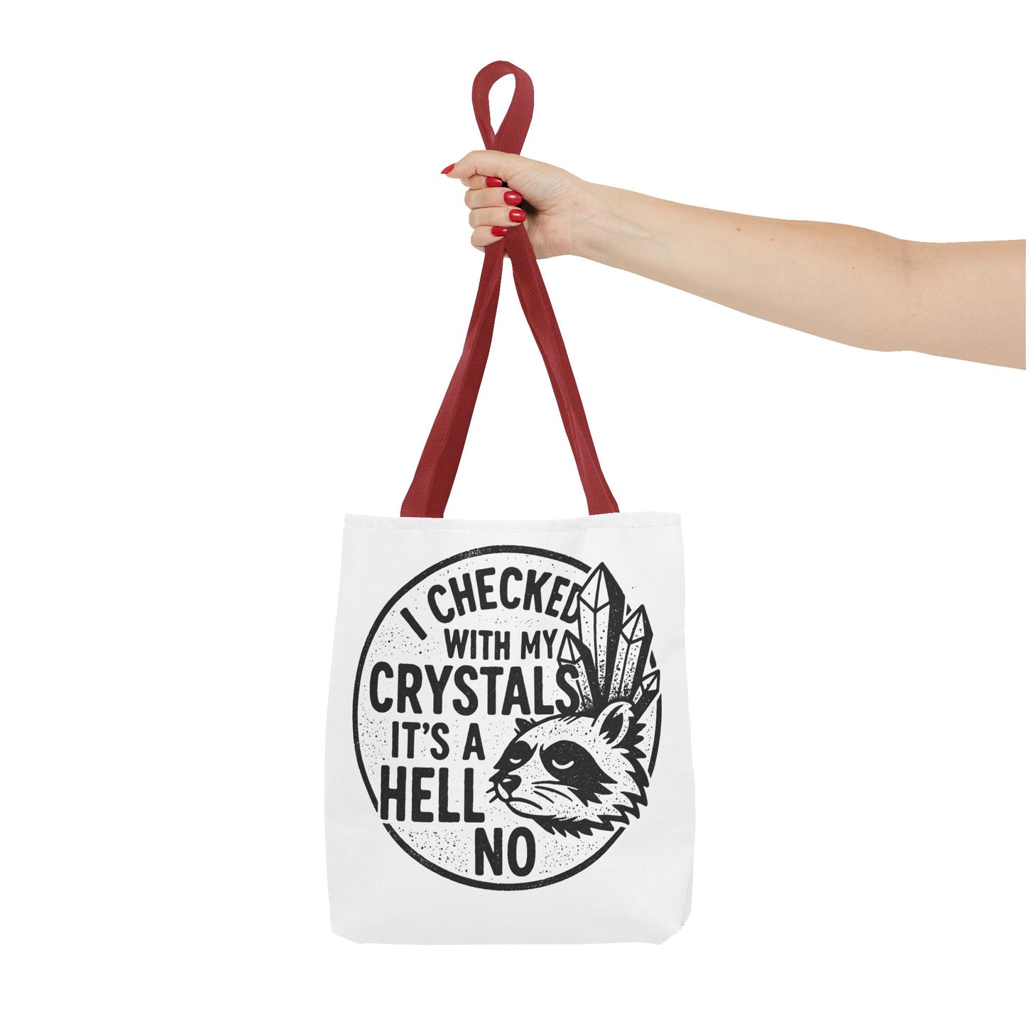 "It's a Hell No" Motivational Tote Bag, Gym Carryall, Workout Bag, Reusable Shopping Tote, Eco-Friendly Reusable Bag, Challenge Every System Bag
