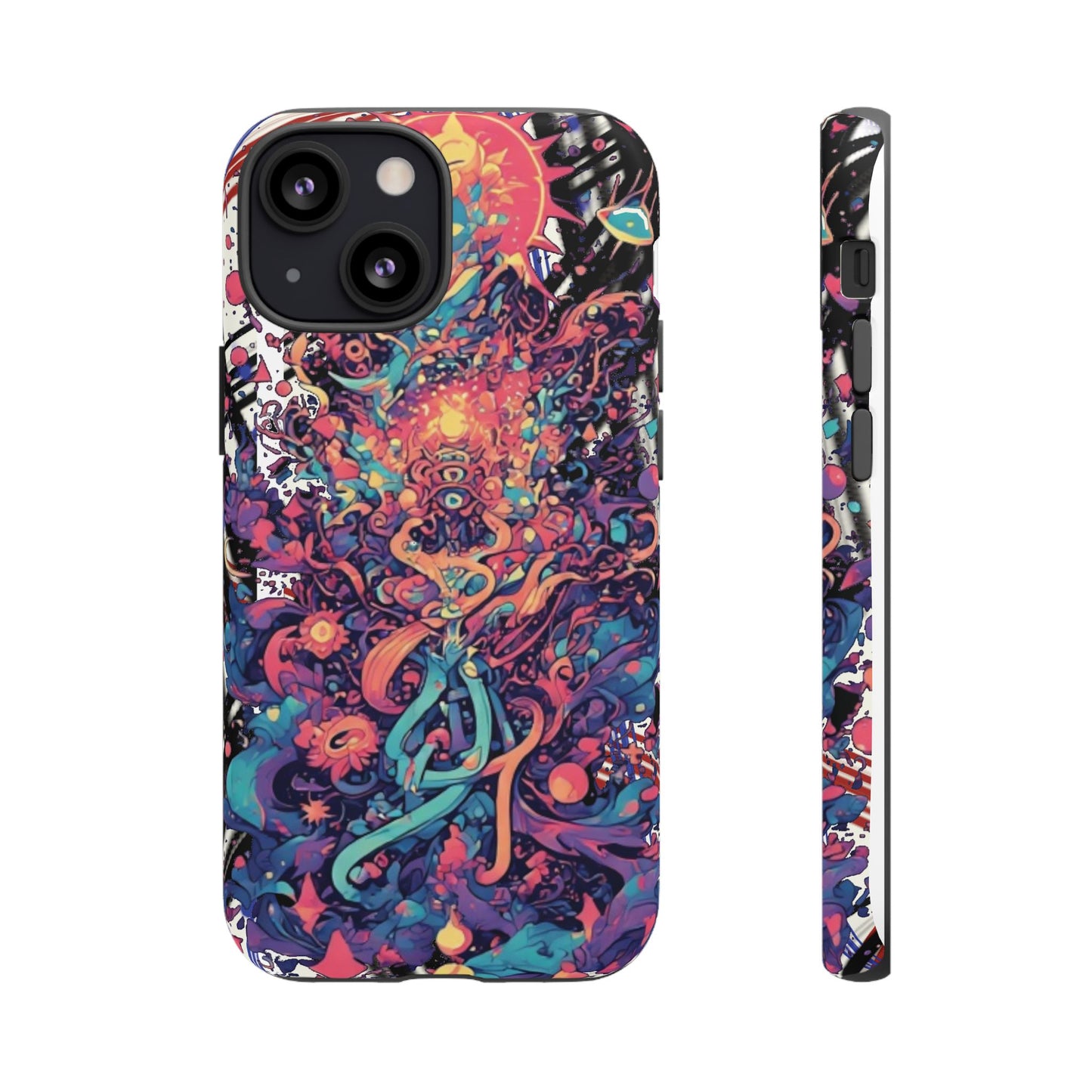 Colorful Phone Case, Unique Phone Cover, Tough Cases, Artistic Smartphone Protector, Gifts for Her