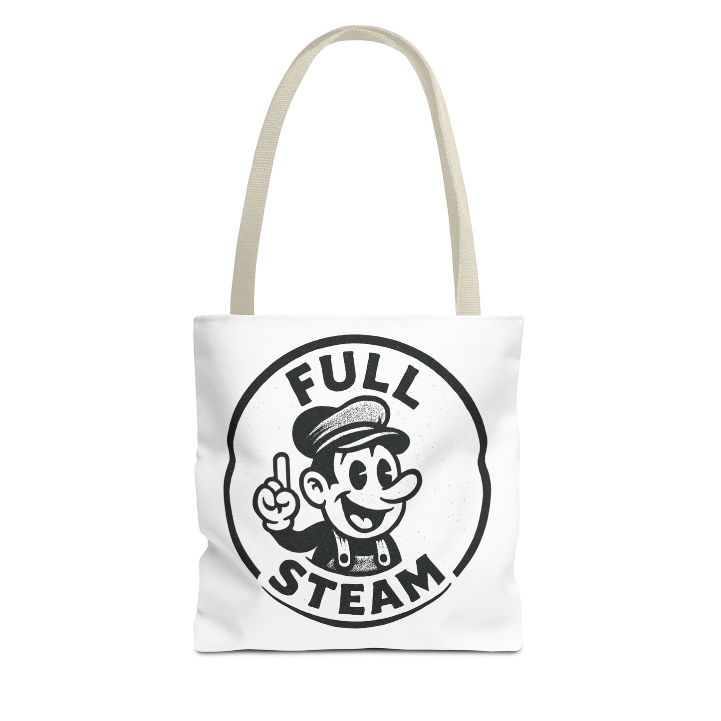 "Full Steam" Band Merch Tote Bag, Gym Carryall, Workout Bag, Reusable Shopping Tote, Eco-Friendly Reusable Bag, Challenge Every System Bag