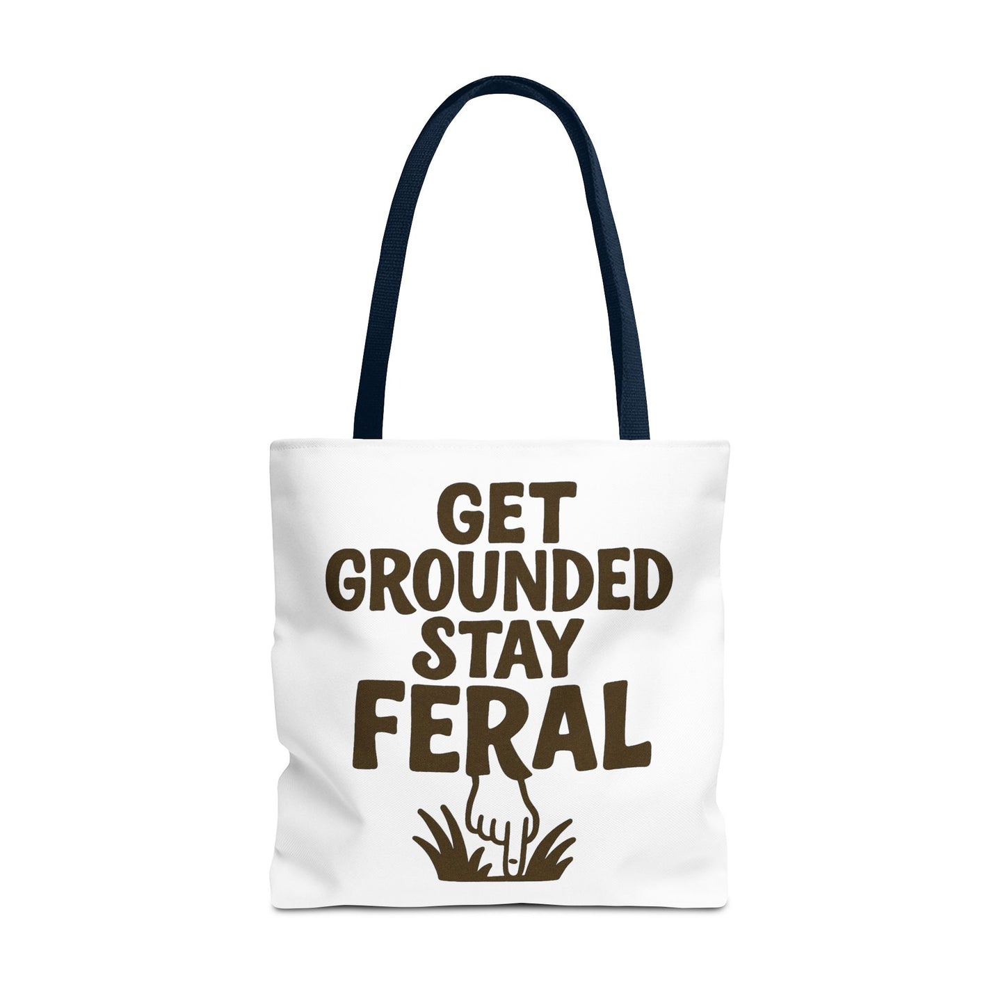 "Stay Feral" Motivational Tote Bag, Gym Carryall, Workout Bag, Reusable Shopping Tote, Eco-Friendly Reusable Bag, Challenge Every System Bag