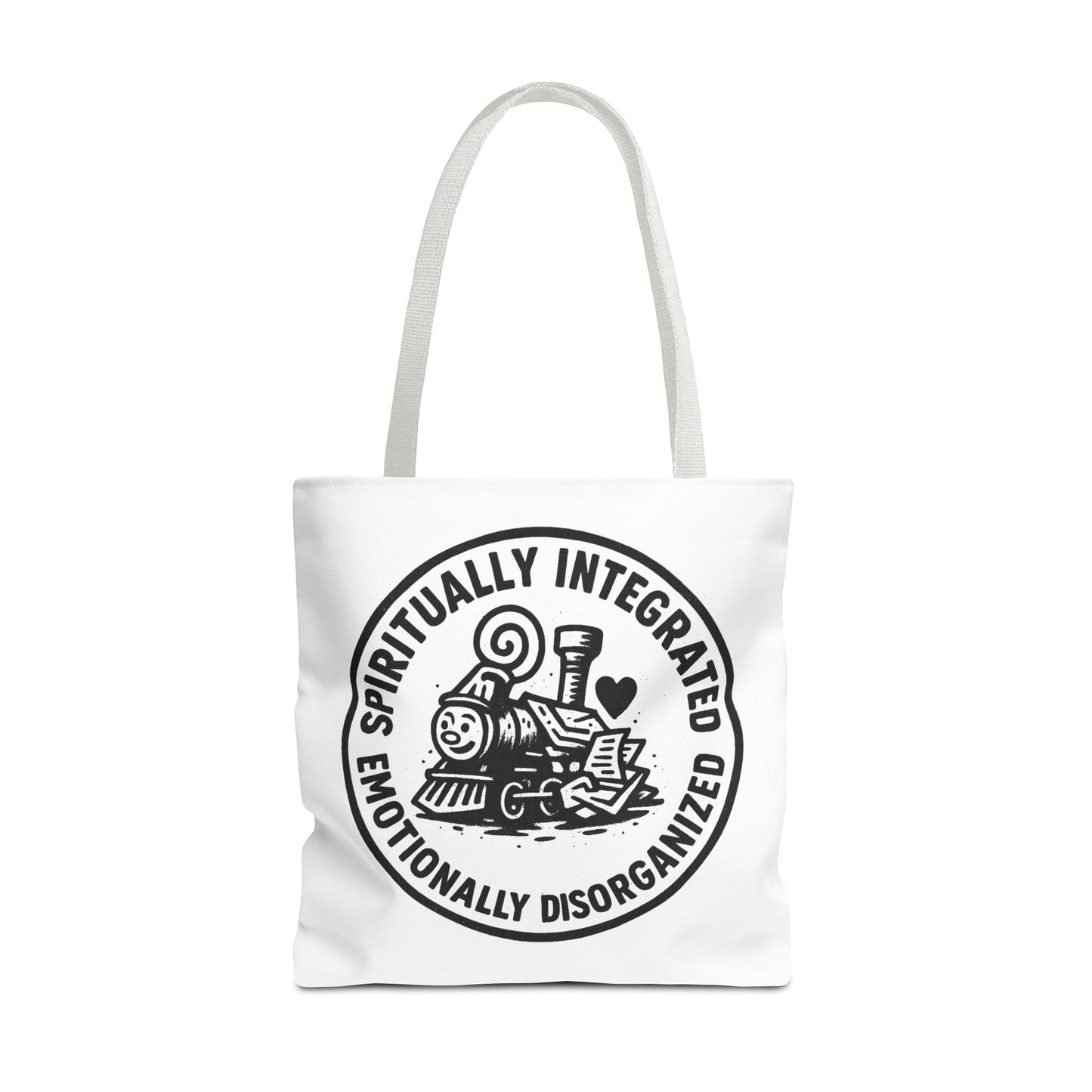 Emotionally Disorganized" Motivational Tote Bag, Gym Carryall, Workout Bag, Reusable Shopping Tote, Eco-Friendly Reusable Bag, Challenge Every System Bag