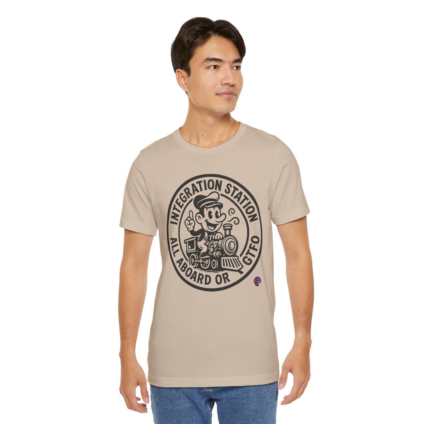 Integration Station Tee – All Aboard or GTFO by Organic Intelligence™ Unisex Tee, Casual Shirt, Cotton T-shirt