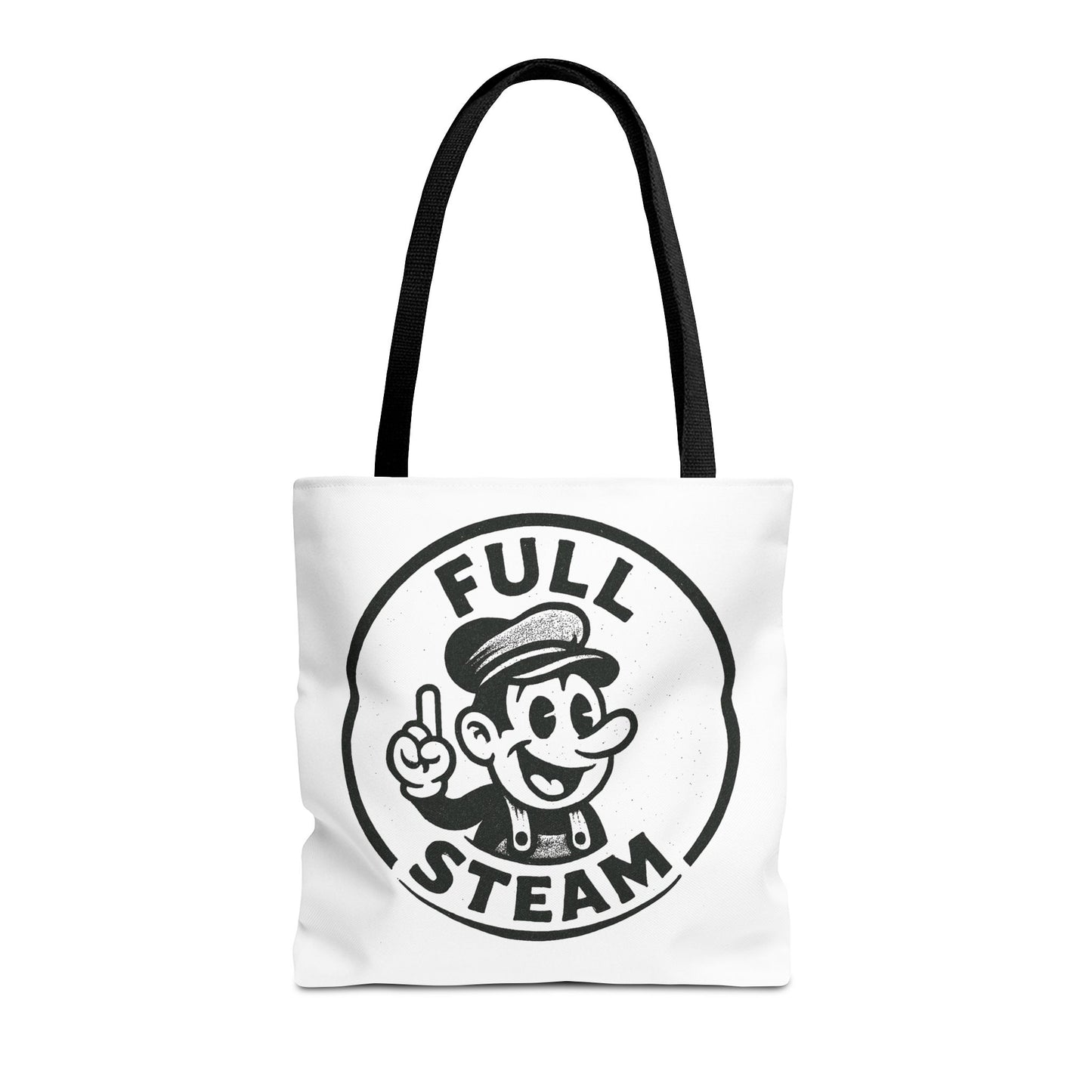 "Full Steam" Band Merch Tote Bag, Gym Carryall, Workout Bag, Reusable Shopping Tote, Eco-Friendly Reusable Bag, Challenge Every System Bag