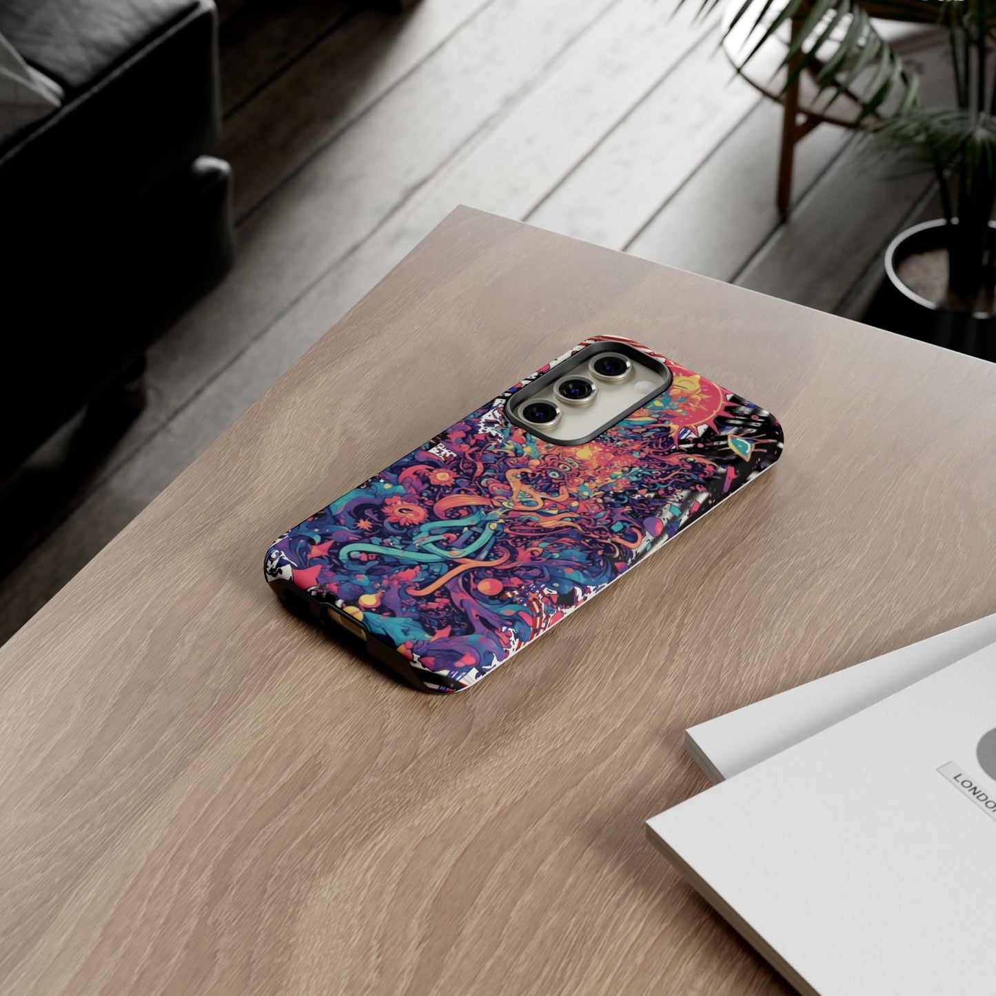 Colorful Phone Case, Unique Phone Cover, Tough Cases, Artistic Smartphone Protector, Gifts for Her