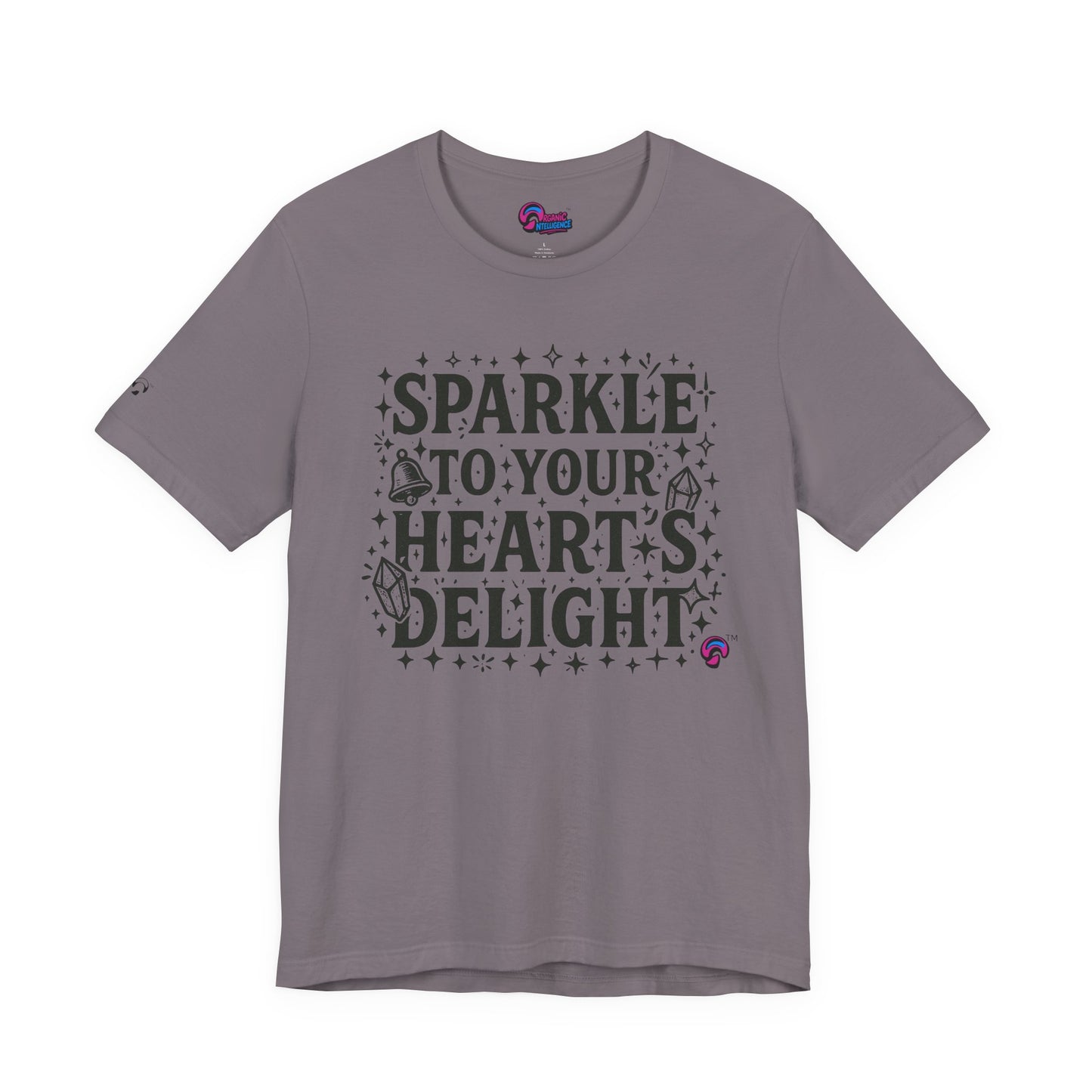 Sparkle Tee – Heart First, Sparkles Always  by  Organic Intelligence™ Unisex Tee, Casual Shirt, Cotton T-shirt