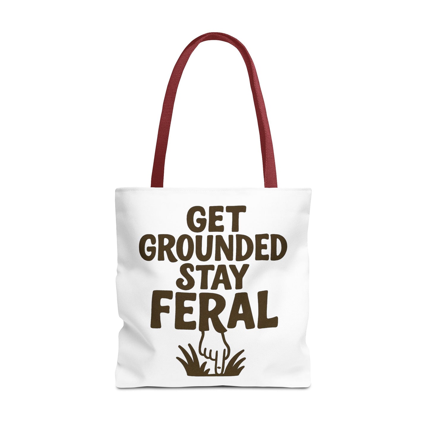 "Stay Feral" Motivational Tote Bag, Gym Carryall, Workout Bag, Reusable Shopping Tote, Eco-Friendly Reusable Bag, Challenge Every System Bag