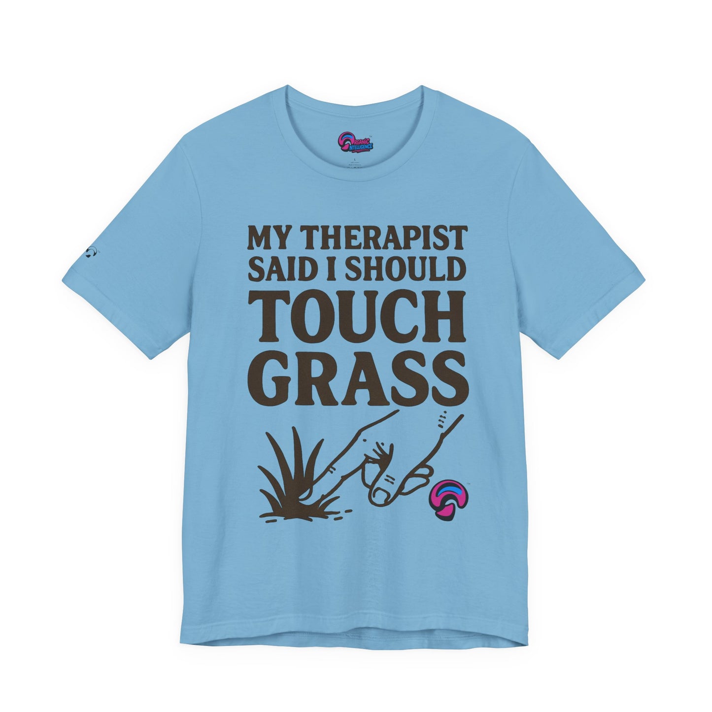 Touch Grass Tee – Sage Advice by Organic Intelligence™ Unisex Tee, Casual Shirt, Cotton T-shirt
