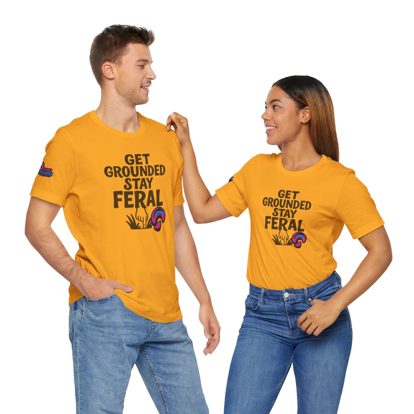 Stay Feral Tee – Wild Roots, Soft Cotton by Organic Intelligence™ Unisex Tee, Casual Shirt, Cotton T-shirt