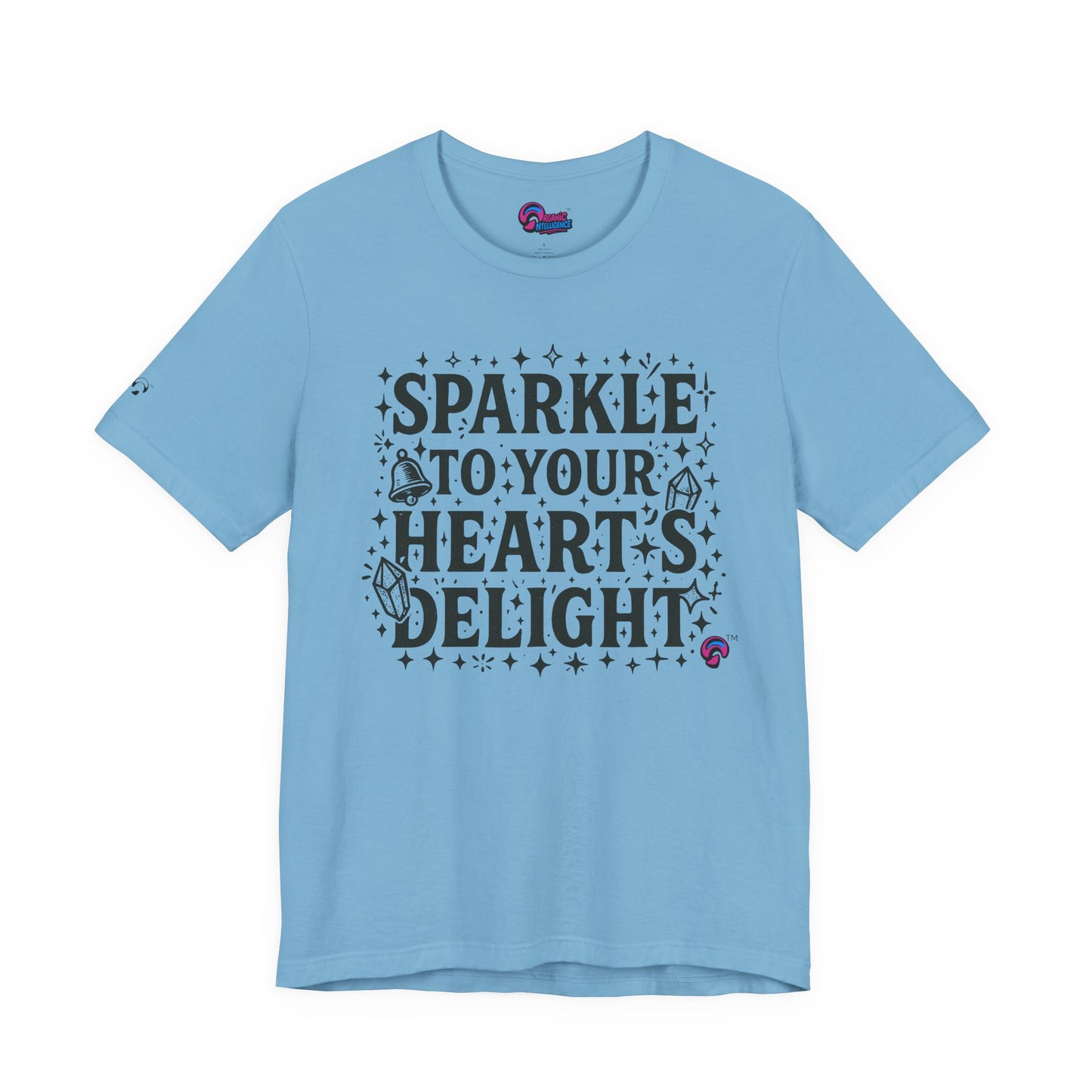 Sparkle Tee – Heart First, Sparkles Always  by  Organic Intelligence™ Unisex Tee, Casual Shirt, Cotton T-shirt