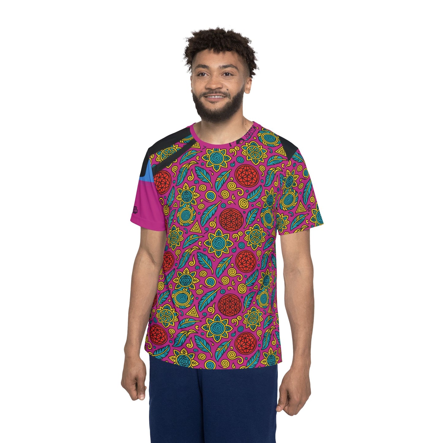 'Feather Protector' : Honor Blossom Edition- Men's Sports Jersey with Unique AOP Design - Perfect for Athletes, Casual Wear, Sport Events, Gifts for Him, Weekend Wear