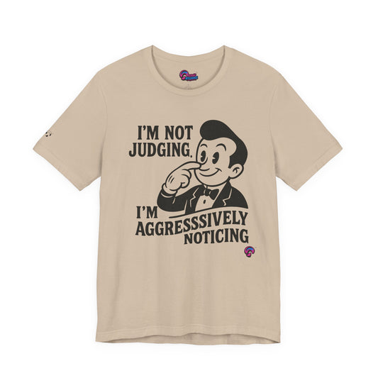 Aggressively Noticing Tee – Spiritual Side-Eye Edition by Organic Intelligence™ Unisex Tee, Casual Shirt, Cotton T-shirt
