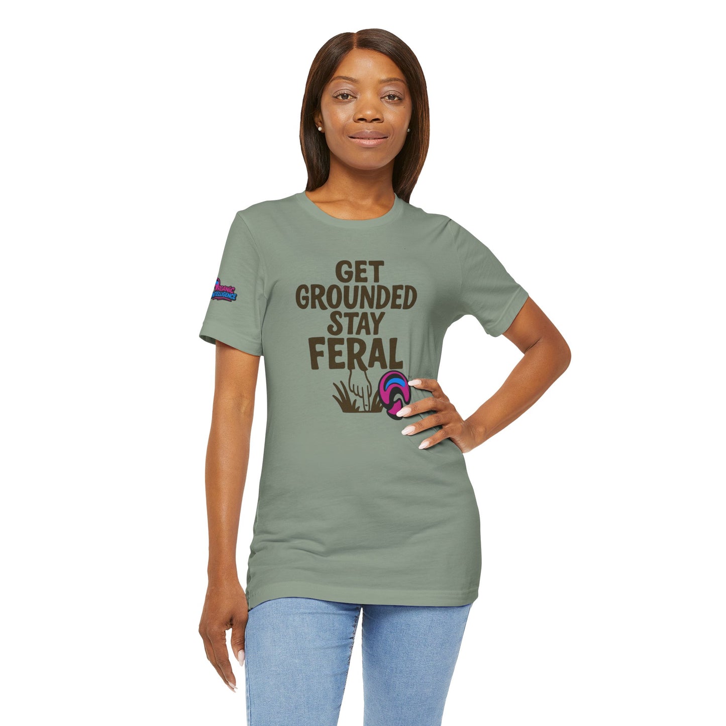 Stay Feral Tee – Wild Roots, Soft Cotton by Organic Intelligence™ Unisex Tee, Casual Shirt, Cotton T-shirt