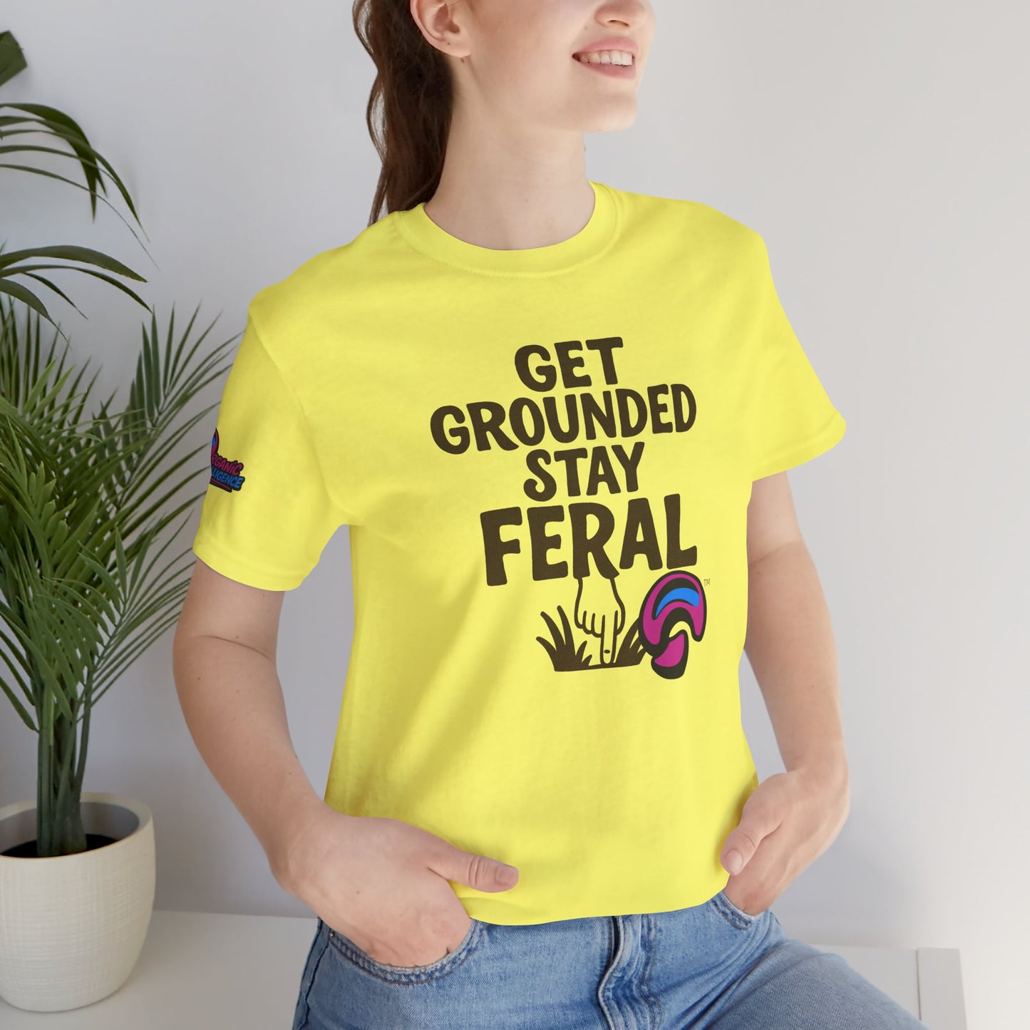 Stay Feral Tee – Wild Roots, Soft Cotton by Organic Intelligence™ Unisex Tee, Casual Shirt, Cotton T-shirt