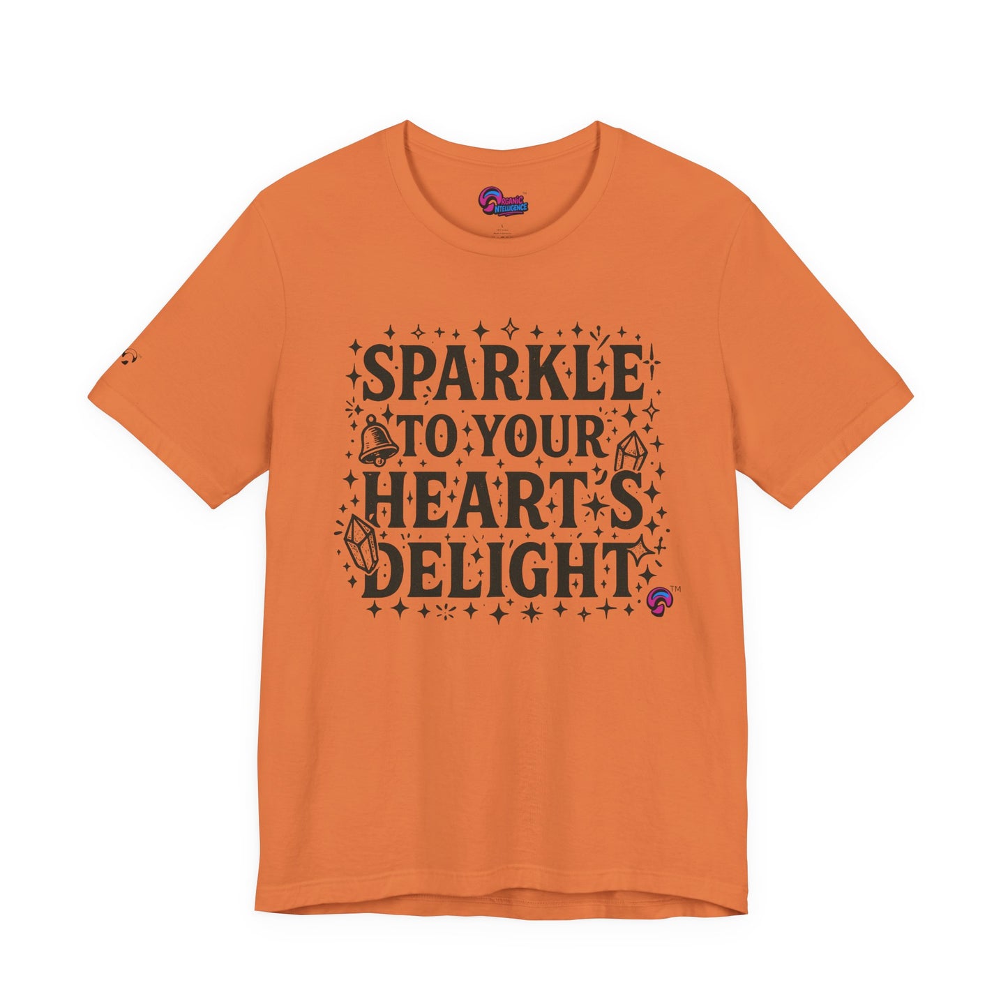 Sparkle Tee – Heart First, Sparkles Always  by  Organic Intelligence™ Unisex Tee, Casual Shirt, Cotton T-shirt