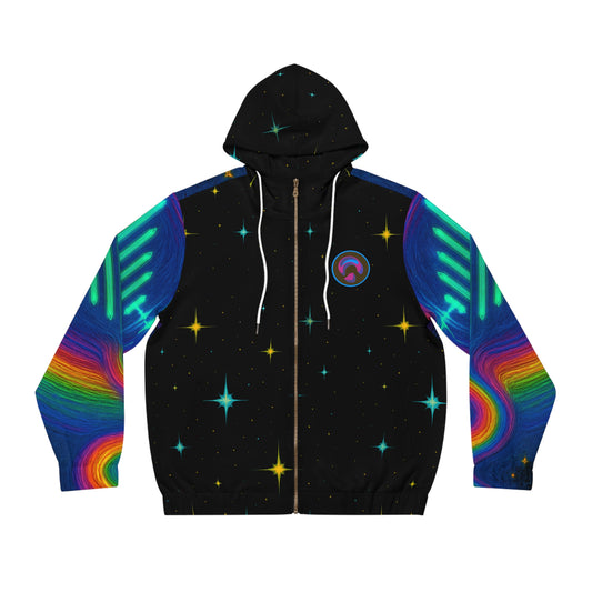 Full-Zip Hoodie Cosmic Journey Friendship Design