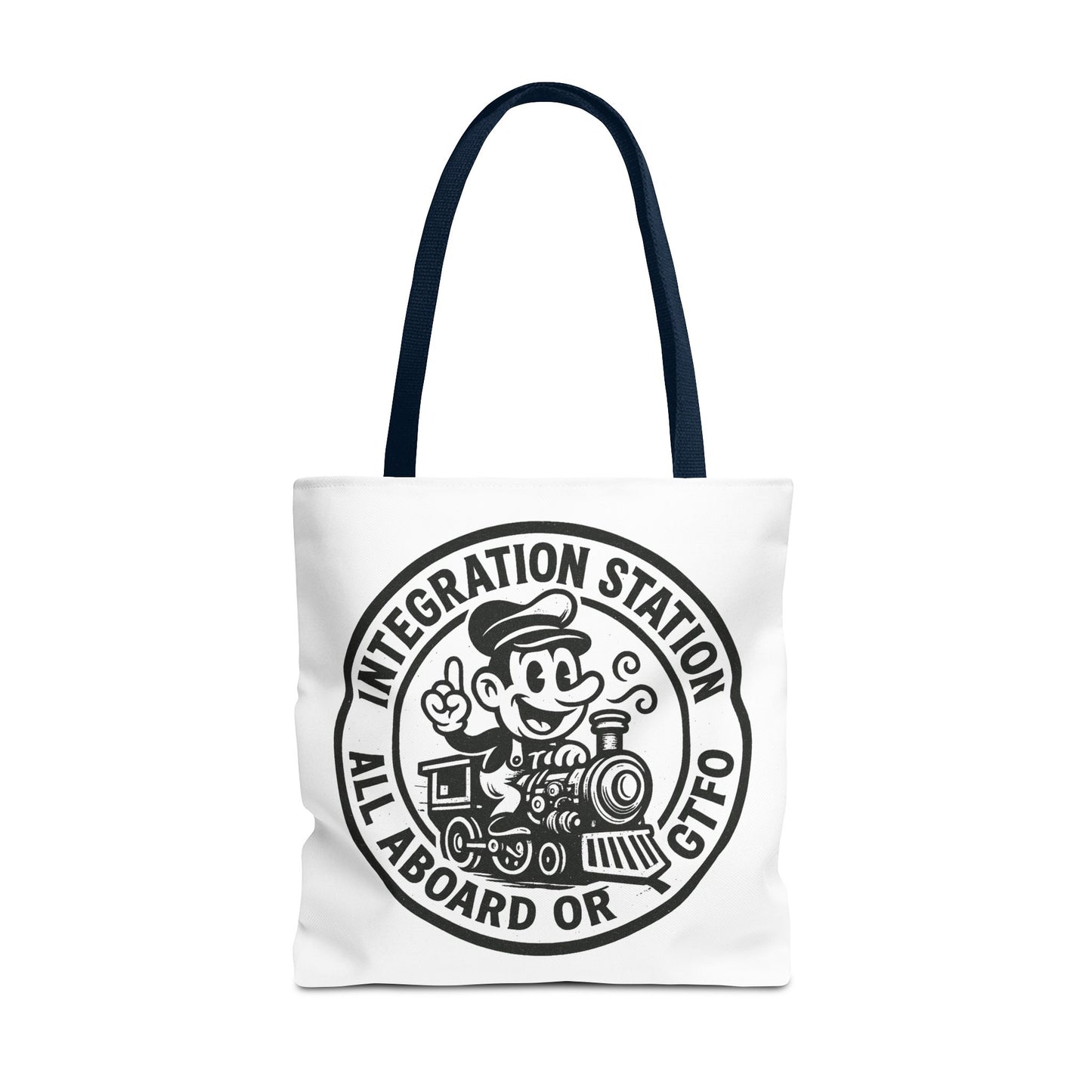 "Integration Station"  Motivational Tote Bag, Gym Carryall, Workout Bag, Reusable Shopping Tote, Eco-Friendly Reusable Bag, Challenge Every System Bag