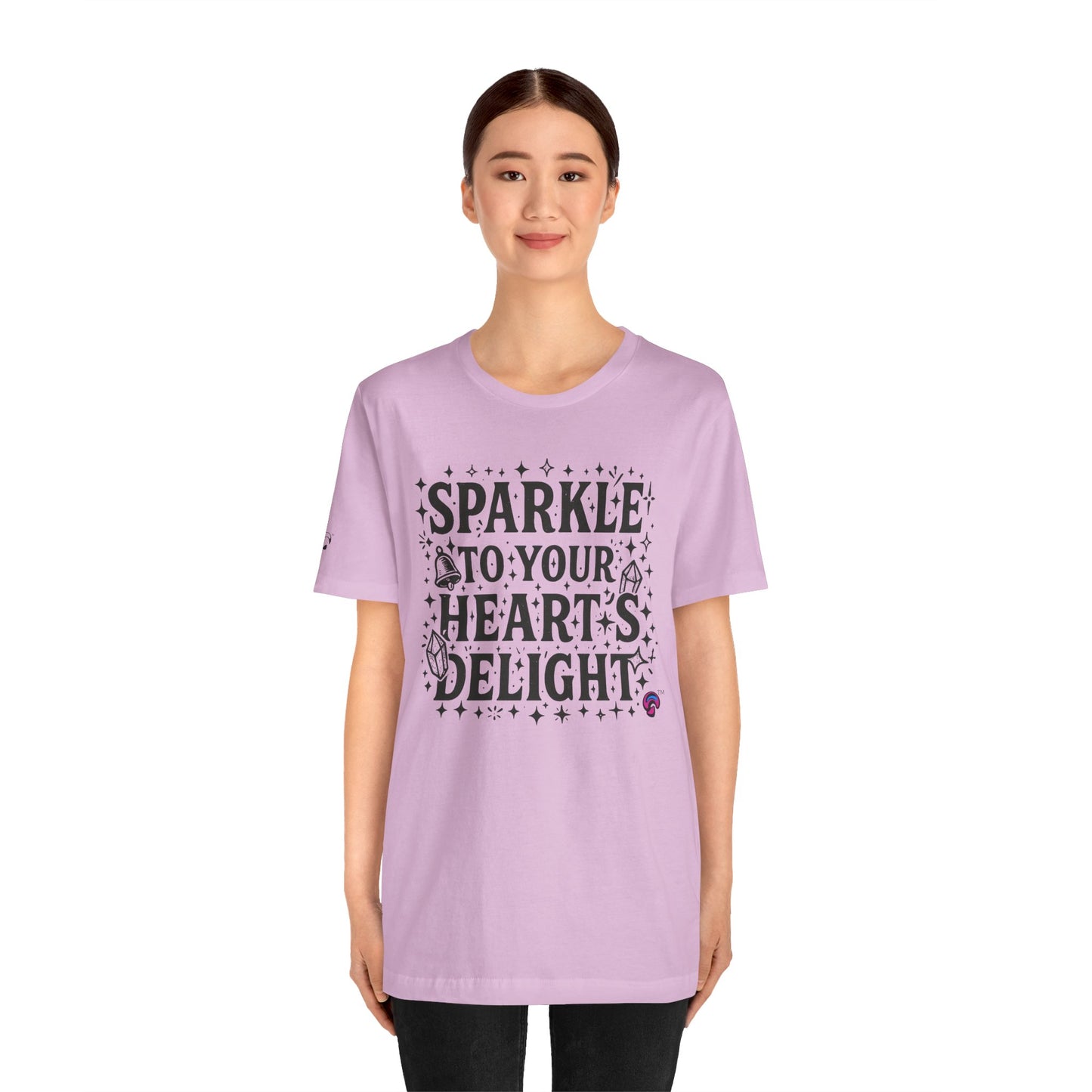 Sparkle Tee – Heart First, Sparkles Always  by  Organic Intelligence™ Unisex Tee, Casual Shirt, Cotton T-shirt