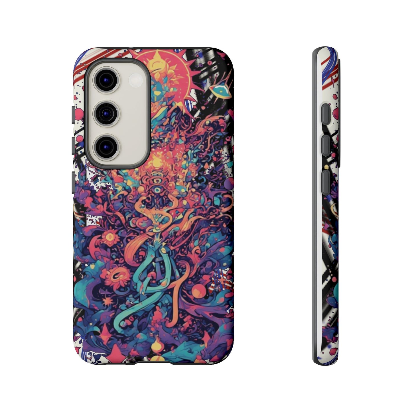 Colorful Phone Case, Unique Phone Cover, Tough Cases, Artistic Smartphone Protector, Gifts for Her