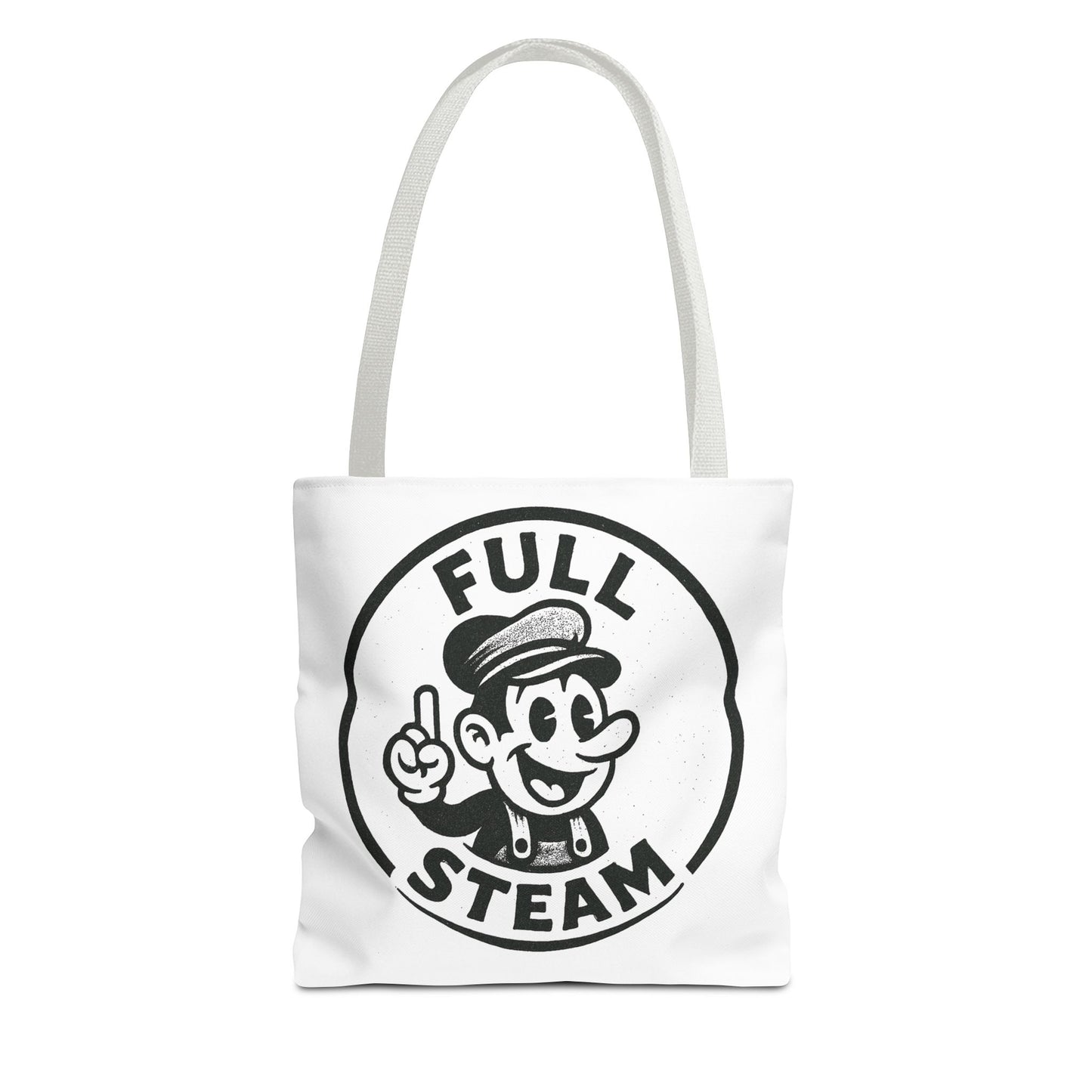 "Full Steam" Band Merch Tote Bag, Gym Carryall, Workout Bag, Reusable Shopping Tote, Eco-Friendly Reusable Bag, Challenge Every System Bag