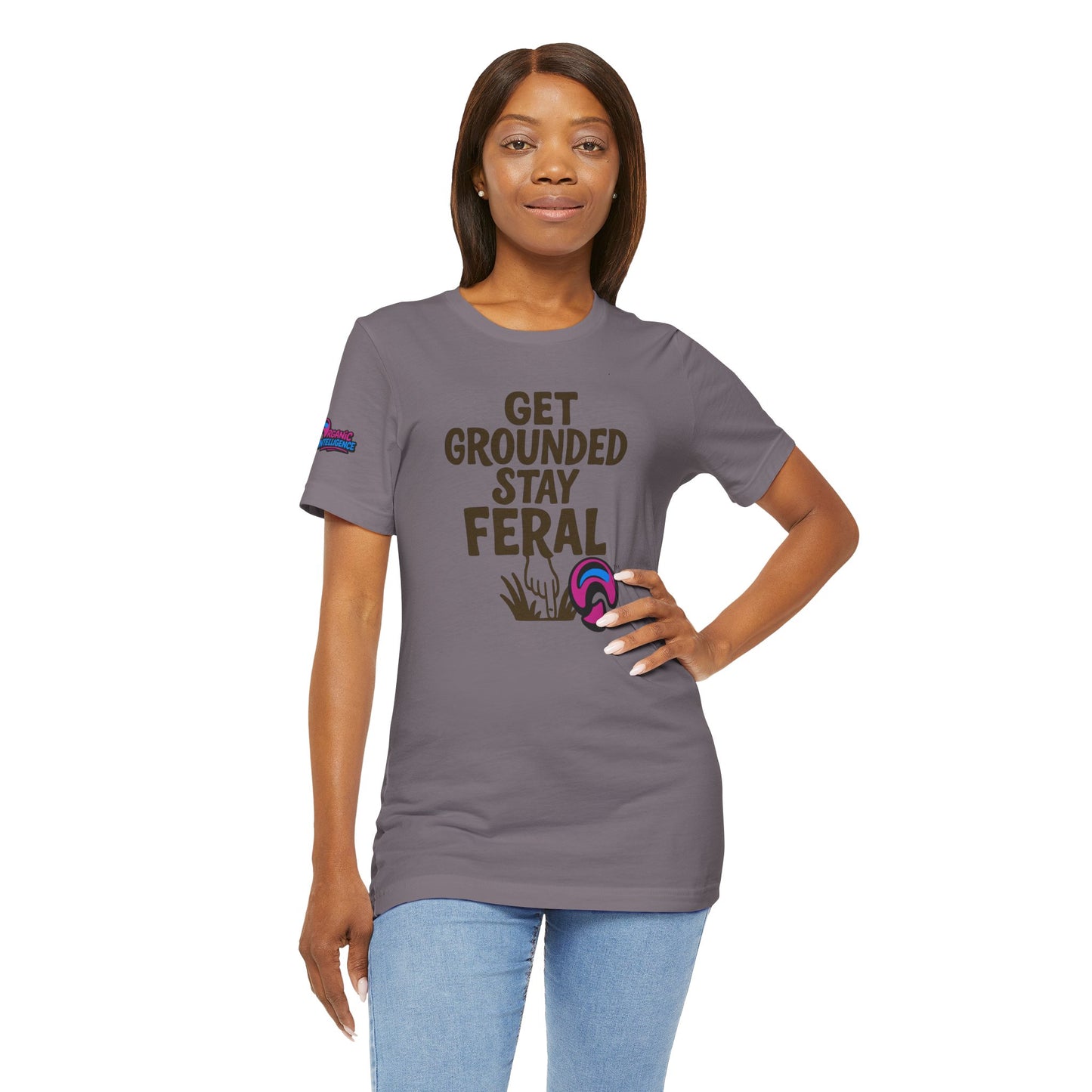 Stay Feral Tee – Wild Roots, Soft Cotton by Organic Intelligence™ Unisex Tee, Casual Shirt, Cotton T-shirt