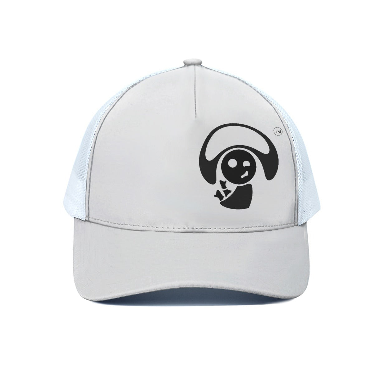 Unisex Trucker Hat With White Half-mesh