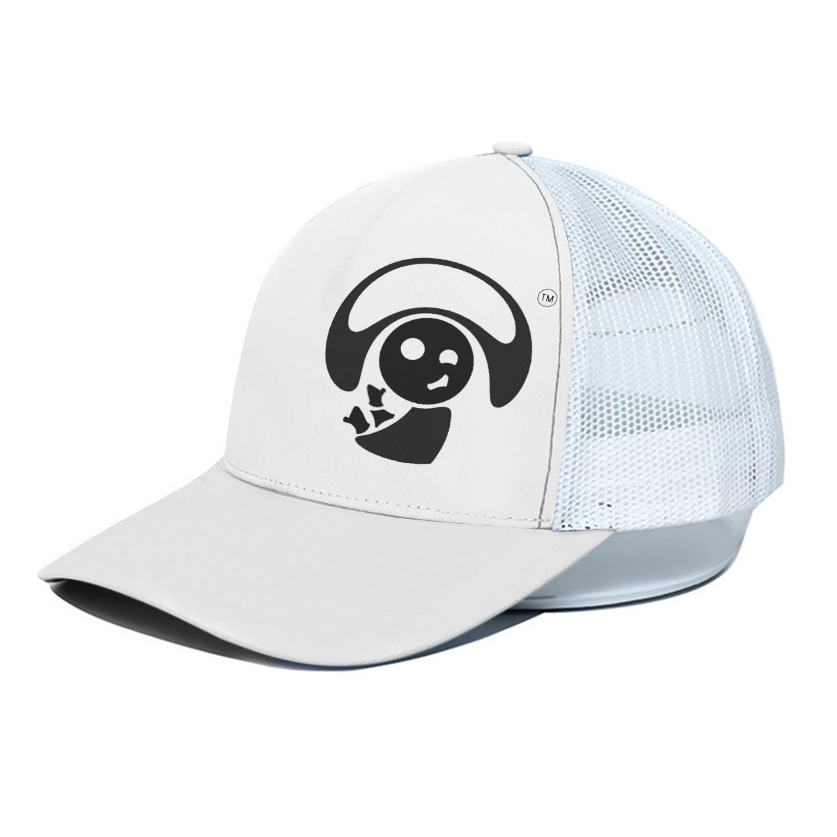 Unisex Trucker Hat With White Half-mesh