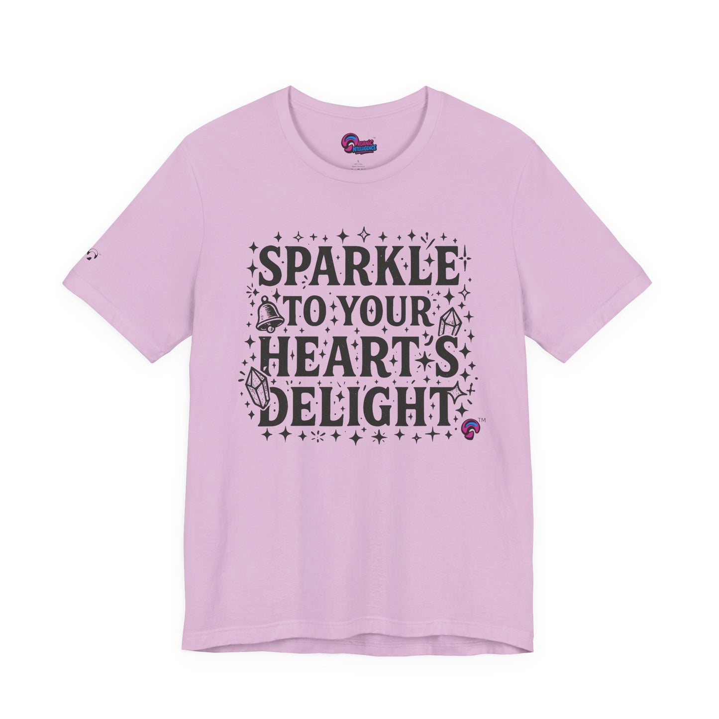 Sparkle Tee – Heart First, Sparkles Always  by  Organic Intelligence™ Unisex Tee, Casual Shirt, Cotton T-shirt
