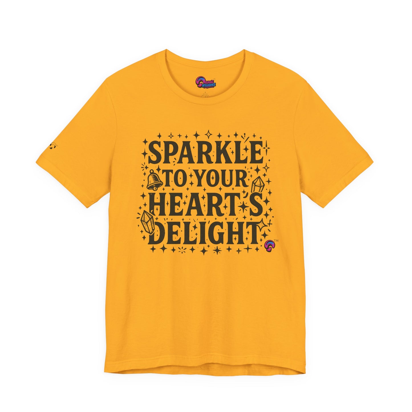 Sparkle Tee – Heart First, Sparkles Always  by  Organic Intelligence™ Unisex Tee, Casual Shirt, Cotton T-shirt