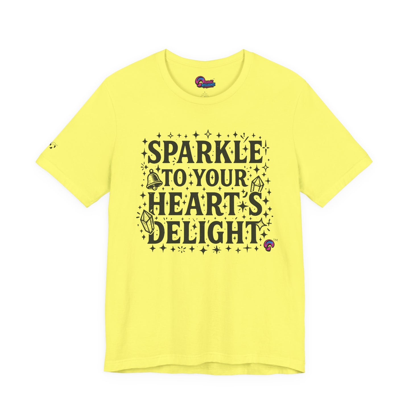 Sparkle Tee – Heart First, Sparkles Always  by  Organic Intelligence™ Unisex Tee, Casual Shirt, Cotton T-shirt