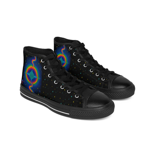 Stylish High-Top Sneakers for Trendsetters, Casual Wear, Gift for Him, Comfortable Footwear, Unique Design Sneakers