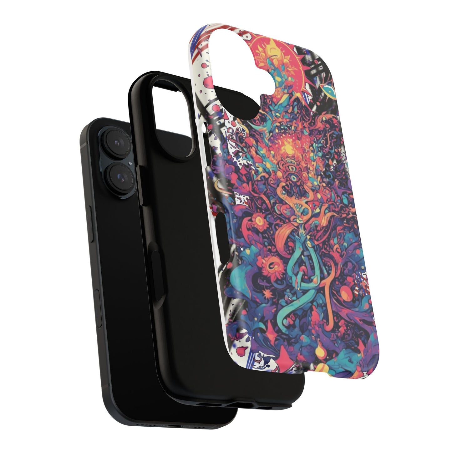 Colorful Phone Case, Unique Phone Cover, Tough Cases, Artistic Smartphone Protector, Gifts for Her